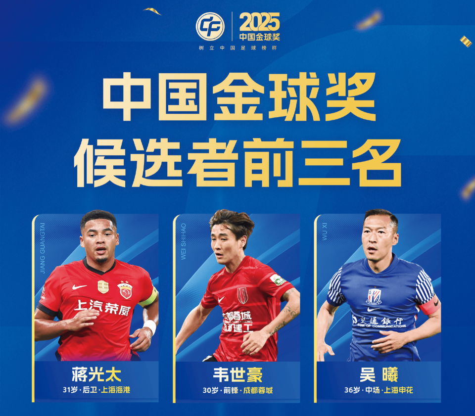 开云体育下载网址-中国金球奖前3公布 王钰栋争金童 李昊无缘金手套 邵佳一角逐金帅